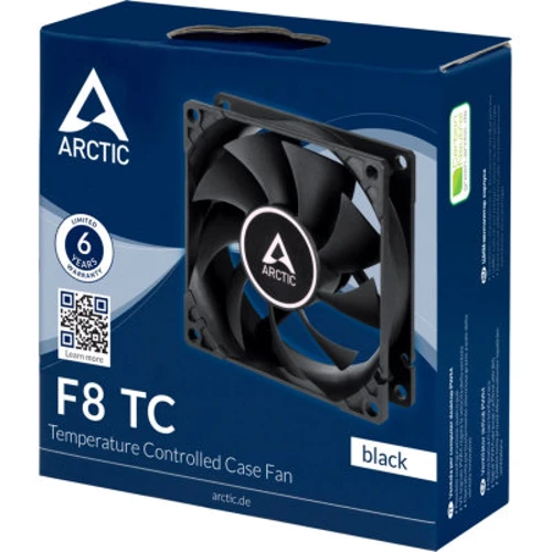 Кулер Arctic F8 TC Black (ACFAN00208A): Тип вентилятор