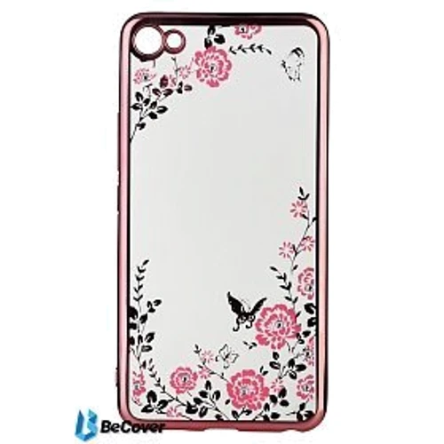 Чохол для телефона BeCover Flowers Series Pink for Meizu U20