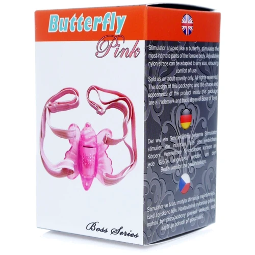 Вибро-стимулятор бабочка Butterfly Pink, BS6700055