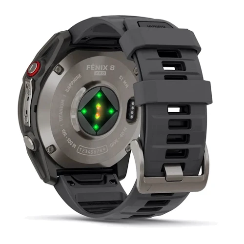 Смарт-часы Garmin Fenix 8 Pro AMOLED 51mm Sapphire Titanium with Graphite/Black Silicone Band (010-03199-11)
