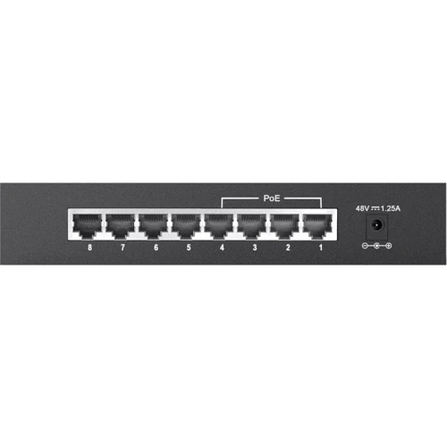 Мережевий комутатор D-Link DES-1008P: Порти только Fast Ethernet (10/100)