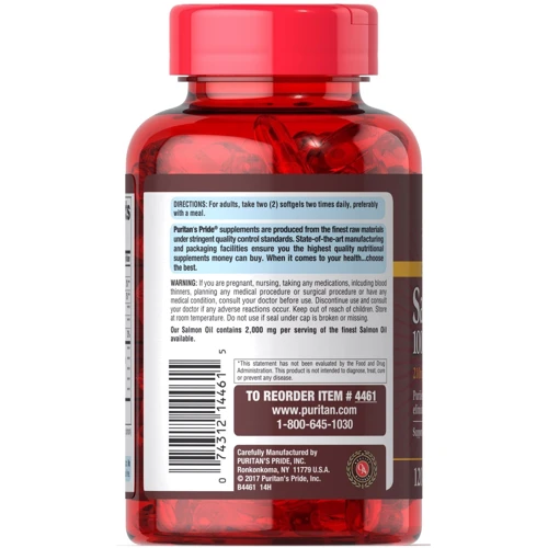 Puritan's Pride Omega-3 Salmon Oil 1000 mg 240 caps: Тип Омега 3