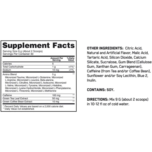 Аминокислота для спорта Optimum Nutrition Essential Amino Energy 270 g / 30 servings / wild berry: Вкус Лесная ягода