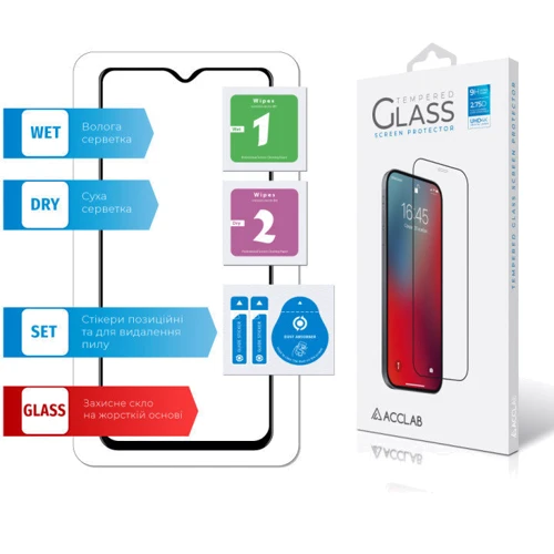 Аксесуар для смартфона ACCLAB Tempered Glass Full Glue Black for Oppo A31 фото 5