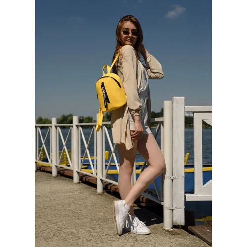 Женский рюкзак Sambag Mane SET желтый (18228028e): Тип ручки Короткая ручка, Плечевой ремень