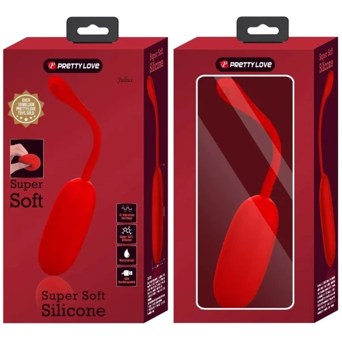 Виброяйцо LYBAILE Pretty Love - Julius EGG Red (BI-014653-2)