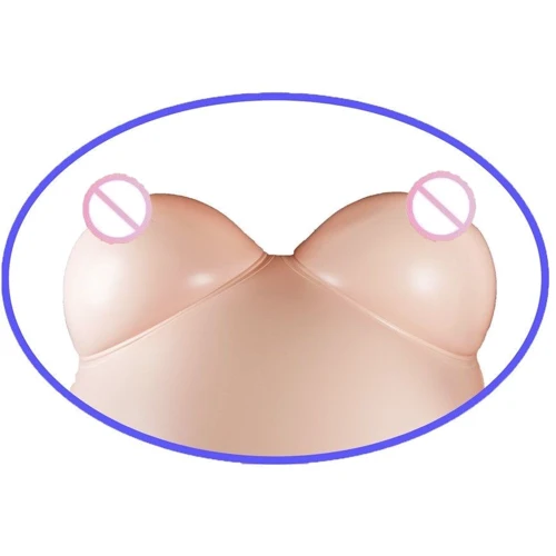 Надувная кукла BARBI- 3D с вставкой из киберкожи и вибростимуляцией, BS2600021