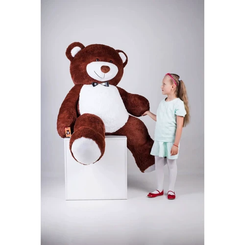 Мягкая игрушка Ричард + сердце 200/75 см шоколад