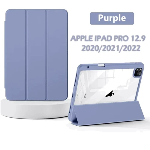 Аксессуар для iPad BeCover Soft Edge TPU with Pencil mount Purple for iPad Pro 12.9 (2020-2022) (711710): Цвет фиолетовый