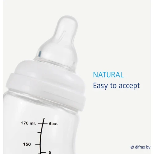 Антиколиковая бутылочка для кормления Difrax S-bottle Natural с силиконовой соской 170 ml (705): Возраст с рождения