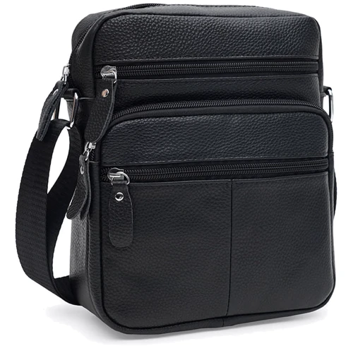 Мужская сумка через плечо Keizer черная (k12086bl-black)