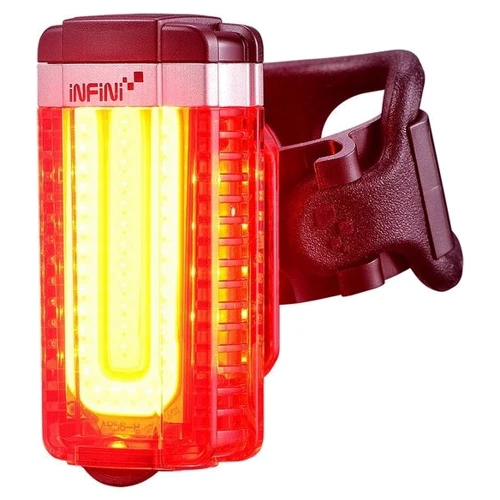 Мигалка задня Infini TRON I-280R-Black, 360 ', 50 діодів, 7 режимів, USB кабель, з кріпл.