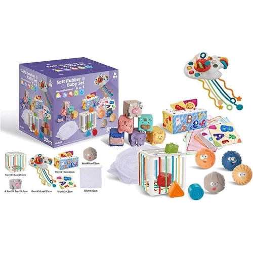 Набір для розвитку 6в1 Soft Rubber Baby Set 31 елементів (1294)