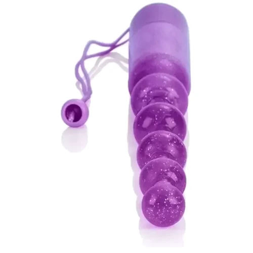 Водонепроникні намисто CalExotics Vibrating Pleasure Beads (фіолетовий)