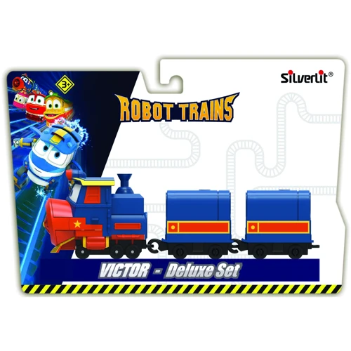Паровозик Robot Trains с двумя вагонами Виктор (80179)