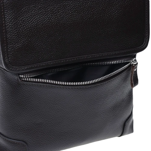 Чоловіча сумка планшет Borsa Leather темно-коричнева (k10013-brown): Тип Сумки