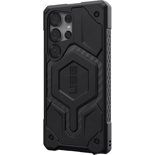 Чехол для телефонов Urban Armor Gear UAG Monarch Carbon Fiber for Samsung S938 Galaxy S25 Ultra: Материал TPU (термополиуретан) и поликарбонат