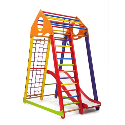 Детский спортивный комплекс SportBaby BambinoWood Color Plus 1: Тип гимнастические и спортивные комплексы