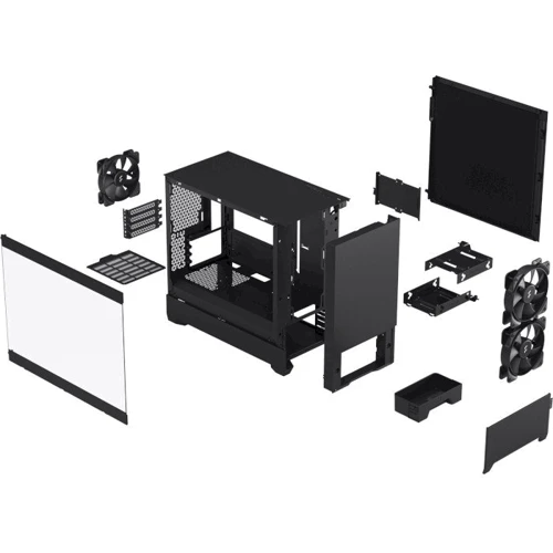 Корпус Fractal Design Pop Mini Silent Black TG Clear Tint (FD-C-POS1M-02): Типоразмер Mini-Tower