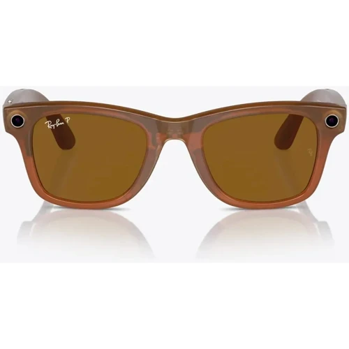 Смарт-окуляри Ray-Ban Meta Matte Shiny Caramel Transparent / Polarized Brown фото 6