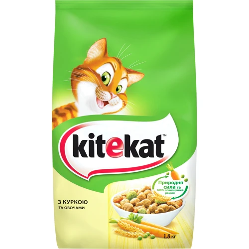 Сухой корм для котов Kitekat курочка с овощами 1,8 кг (5900951137884)
