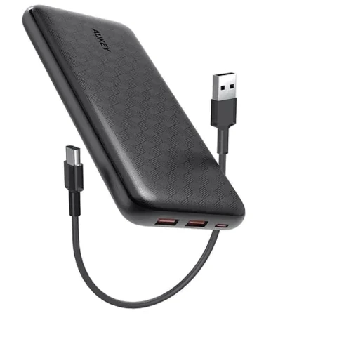 Внешний аккумулятор AUKEY Power Bank 20000mAh USB C Ultra Slim Power Bank with 18W PD Black (PB-N93A): Количество USB 3