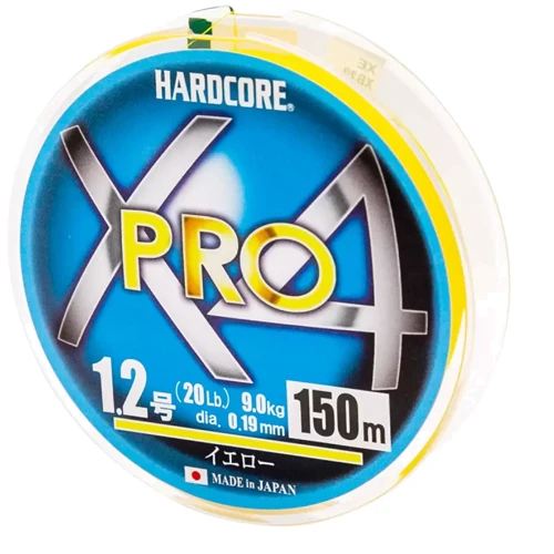 Duel Hardcore X4 PRO 150m 0.19mm 9.0kg # 1.2