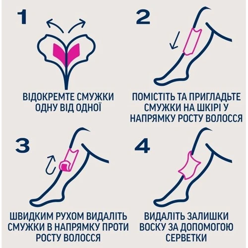 Veet Professional Віскові смужки для депіляції для нормальної шкіри з олією Ши 12 шт фото 5