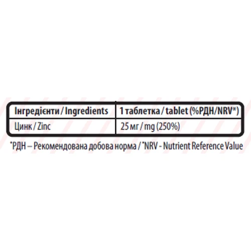 Sporter Zinc Gluconate 90 tabs / 90 servings: Форма випуску Таблетки