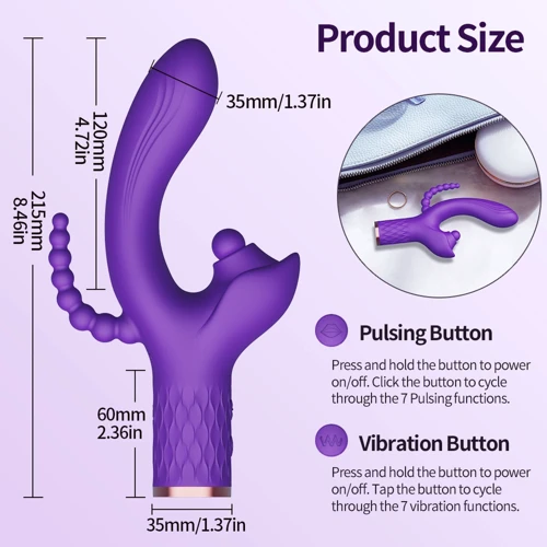 Вибратор BOSS Series Patty Рurple