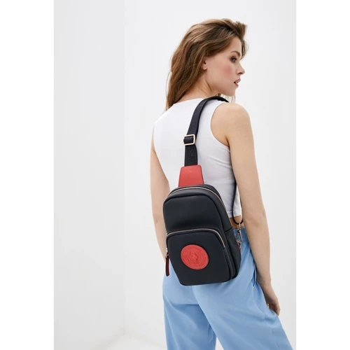 Жіноча сумка-слінг U.S. Polo Assn. чорна (US21356 NAVY): Стать жіночий