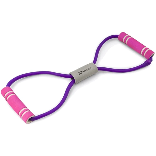 Эспандер Hop-Sport резиновый с рукоятками Hop-Sport фиолетовый (HS-L042YG)