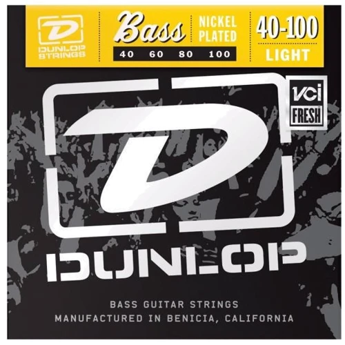 Струна для гитар Струны DUNLOP DBN40100 NICKEL PLATED STEEL LIGHT 40-100