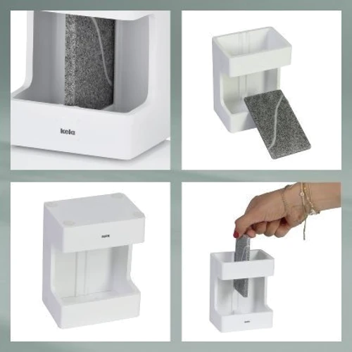 Склянка для зубних щіток KELA Cube білий 8.5х6.5х11.5 см (23693)