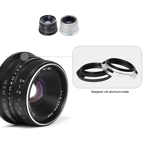 Объектив для фотоаппарата 7Artisans 25mm f1.8 (Canon EOS-M Mount): Байонет Canon EF-M