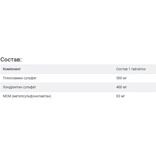Natrol Glucosamine Chondroitin MSM Глюкозамін, Хондроїтин і МСМ 150 таблеток: Тип Глюкозамін