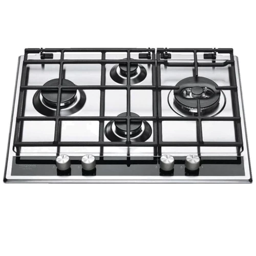 Варильна поверхня газова Hotpoint-Ariston PKLL 641 D2/IX/HA : Розташування панелі спереду з боків