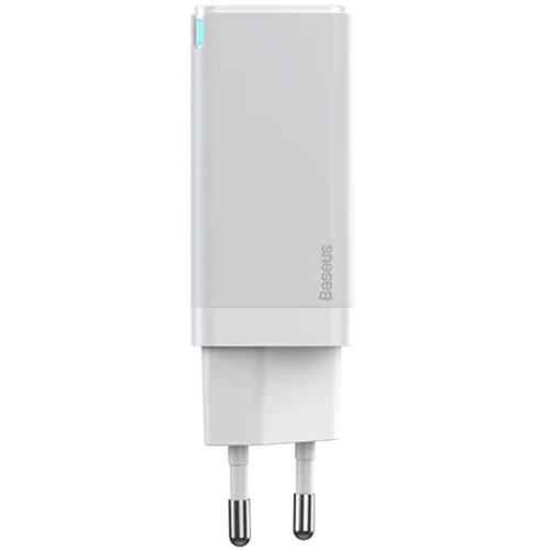Зарядний пристрій Baseus USB-C Wall Charger GaN2 45W White with USB-C Cable (CCGAN-M02): Кабель в комплекті USB-C