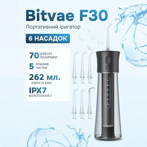 Зубная щетка Bitvae F30 black фото 5