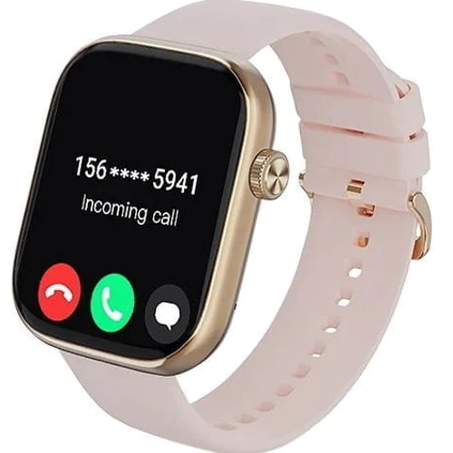 Смарт-часы iMiki ST2 Gold Silicone Strap: Дисплей 1.96" TFT (296x240) / 2.5D High Hardened Glass