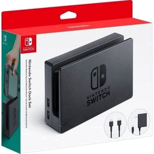 Аксессуар для приставок Nintendo Official Switch Dock Set: Тип аксессуара Зарядные устройства