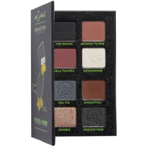 Makeup Revolution The Simpsons Mini Eyeshadow Palette The Raven Bart Палетка тіней для повік 7.2g