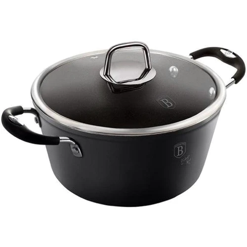 Каструля Berlinger Haus Black Professional Line з кришкою 6.1л Ø28х12.4см (BH 6124)