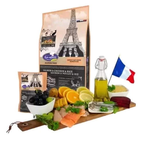 Сухой корм Bon Appétit Adult Sensitive Cat Salmon & Chicken & Rice для кошек с чувствительным пищеварением с лососем, курицей и рисом 12 кг (5430001795332): Тип Сухой корм
