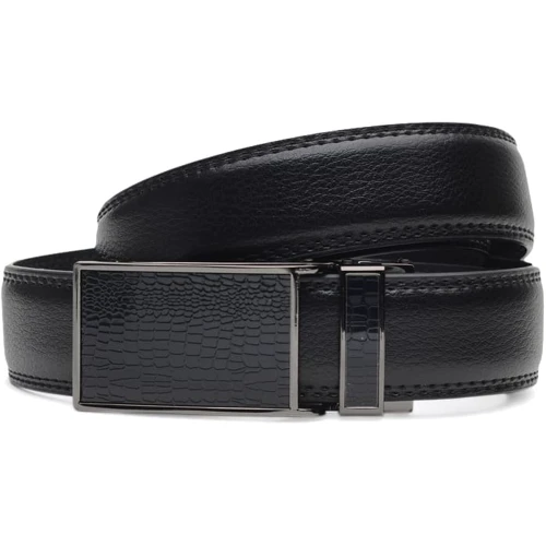 Чоловічий ремінь Borsa Leather чорний (C133-0277-1)