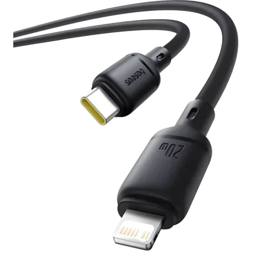 Кабель Baseus Cable USB-C to Lightning Silky Series 20W 2m Black (P10377700113-01): Длина 2 м