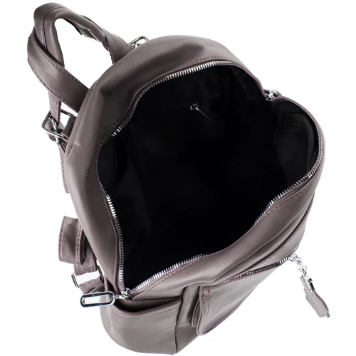 Жіночий рюкзак Valiria Fashion сірий (ODAB-008-9): Тип ручки Плечевой ремень, Короткая ручка