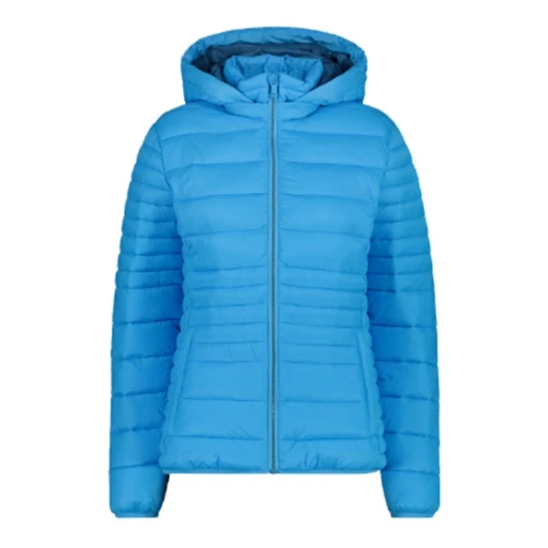 Куртка CMP Woman Jacket Snaps Hood 30K3666-L613 44 (36) голубая демисезон с капюшоном