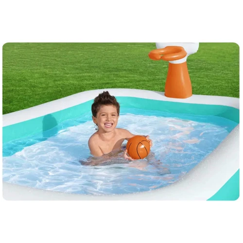 Басейн надувний дитячий Dunk'N Splash Bestway 251x168x102 см (54445) фото 4