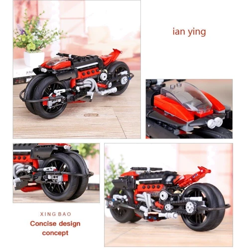 Конструктор XingBao Футуристичный мотоцикл 680 элементов (XB-03021)